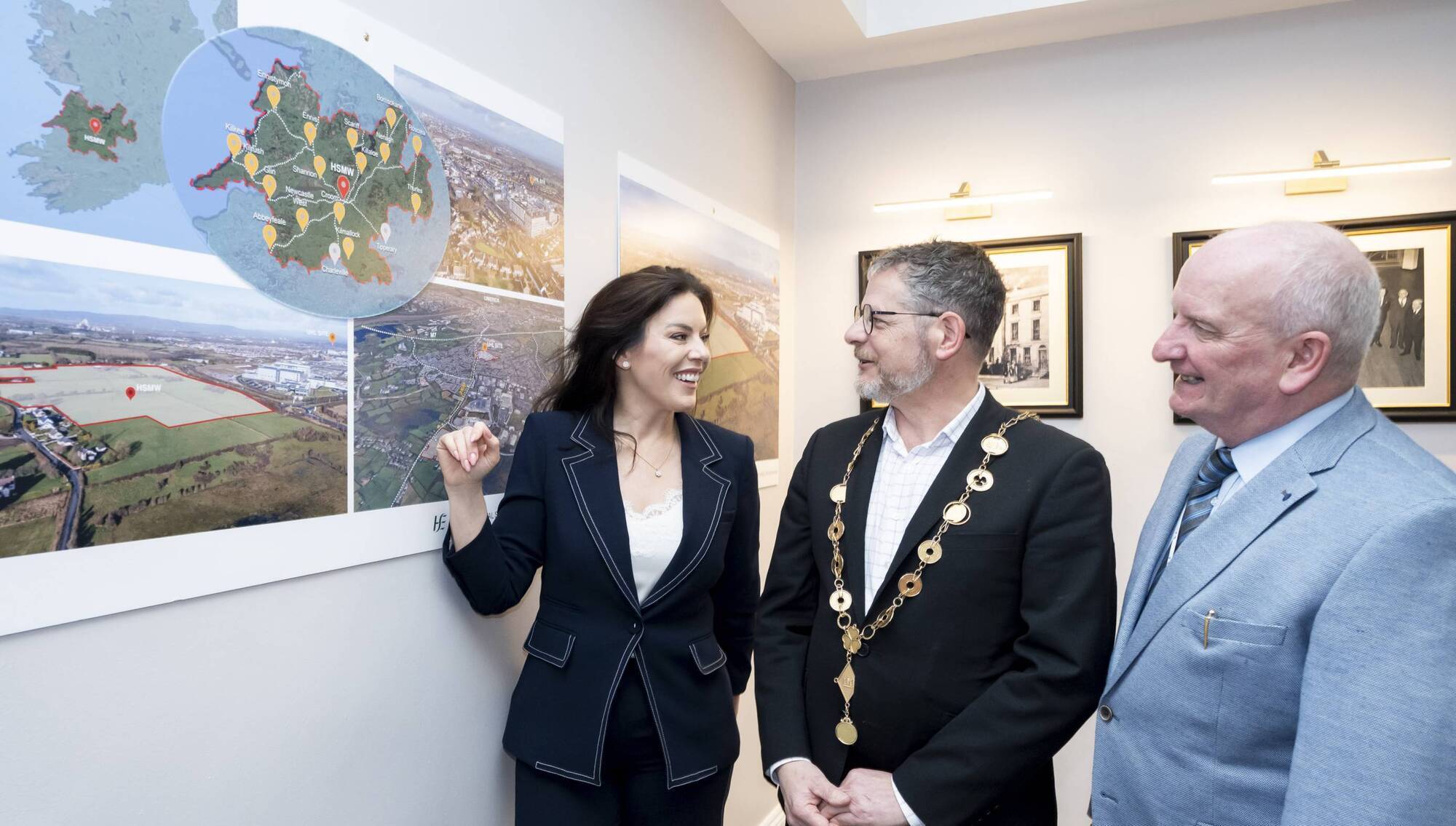 Health minister Jennifer Carroll MacNeill (left) at the announcement in March of the acquisition by the HSE of 43 acres of land at Raheen to expand services at University Hospital Limerick. Work to appoint the board to oversee the project will start in the summer. Picture: Don Moloney