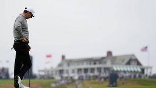 <p>Rory McIlroy waits to play on the first hole during the first round of the US Open golf tournament at Shinnecock Hills Golf Club. Pic: AP Photo/David J. Phillip</p> <p>Rory McIlroy waits to play on the first hole during the first round of the US Open golf tournament at Shinnecock Hills Golf Club. Pic: AP Photo/David J. Phillip</p>