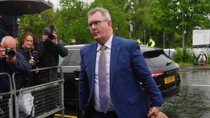 <p>Jeffrey Donaldson arriving at Newry Crown Court (Brian Lawless/PA)</p> <p>Jeffrey Donaldson arriving at Newry Crown Court (Brian Lawless/PA)</p>