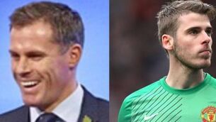 TWEETS: United fans having a field day with Jamie Carragher after De Gea prediction