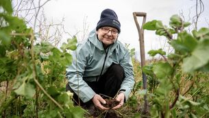 <p>Darren Allen, tillage farmer sifting through the rock soil where radishes have been planted on his farm in Ballymaloe near Shanagarry in Cork to absorb and store the nitrogen left over from the summer crops. Picture: Chani Anderson</p> <p>Darren Allen, tillage farmer sifting through the rock soil where radishes have been planted on his farm in Ballymaloe near Shanagarry in Cork to absorb and store the nitrogen left over from the summer crops. Picture: Chani Anderson</p>