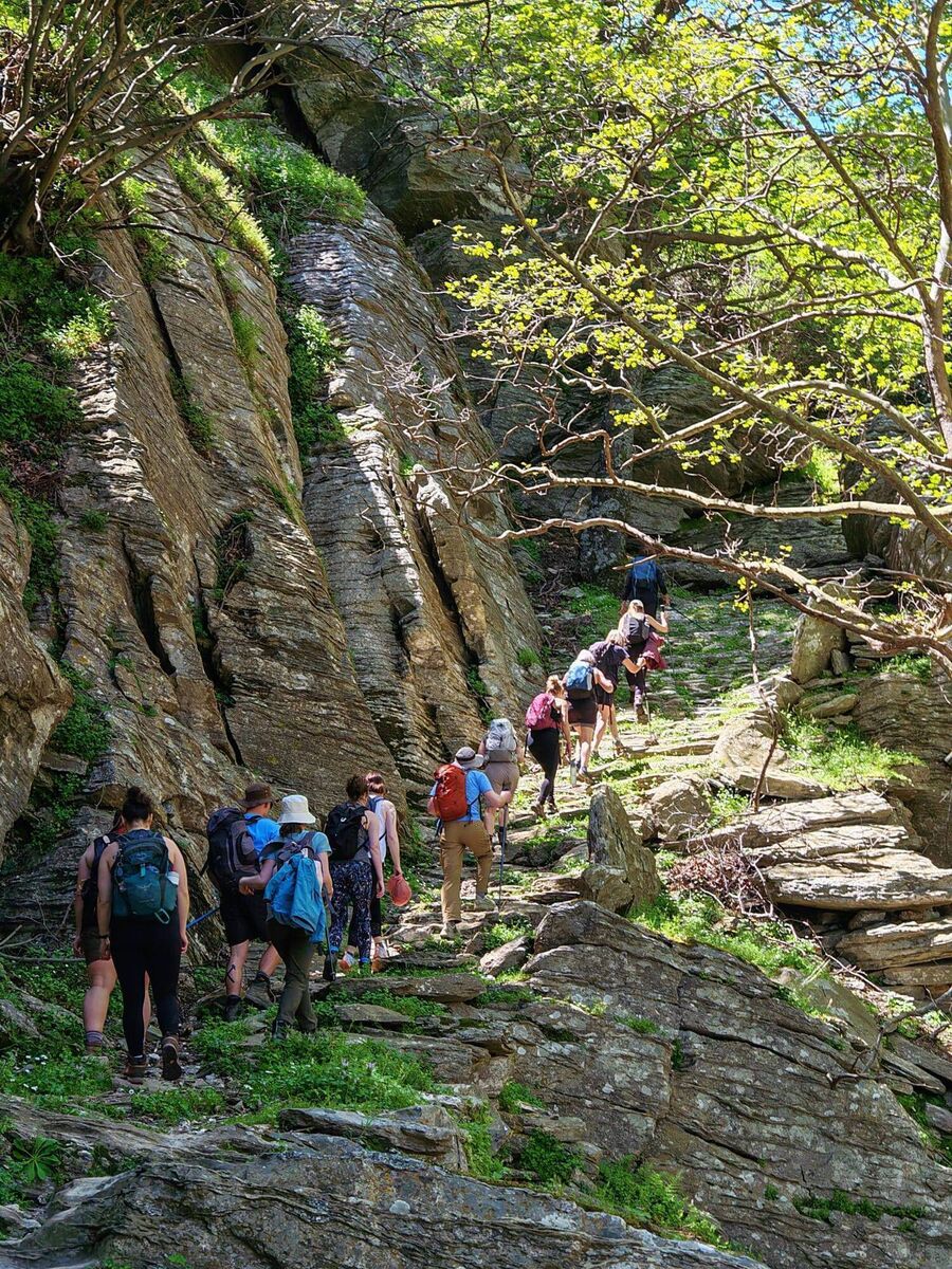 Hiking in Dimosaris gorge