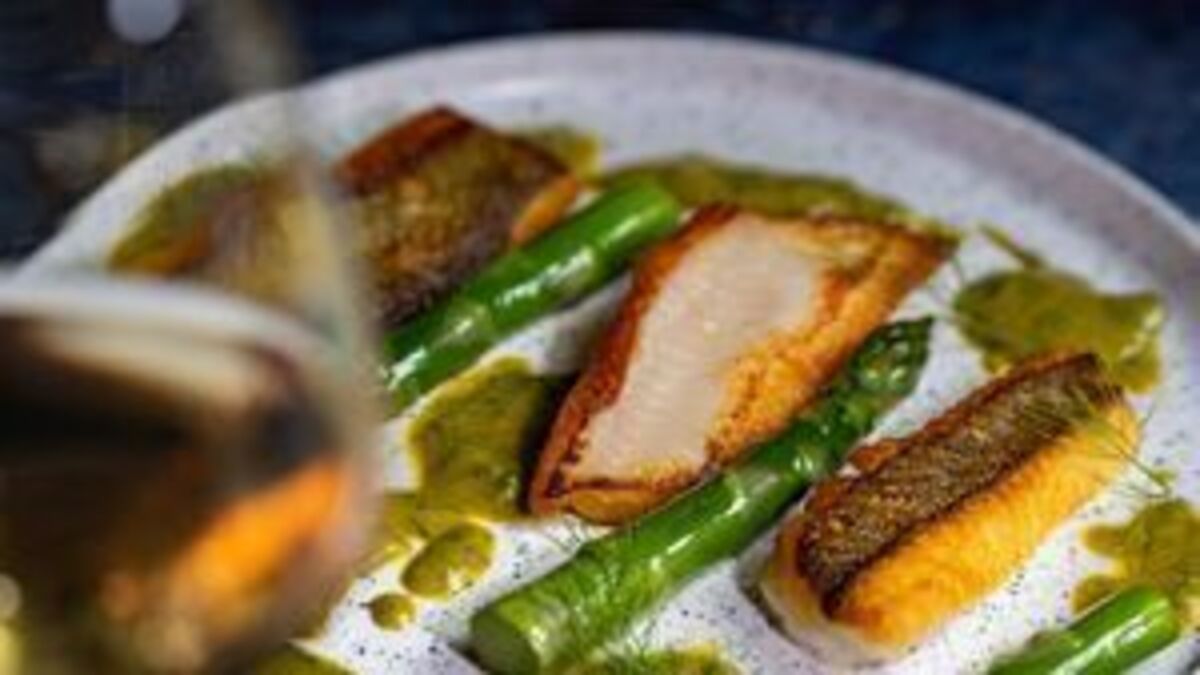 Pan-fried lemon sole with verde butter
