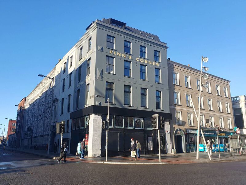 Finn's Corner at the junction of Washington St and Grand Parade in Cork City. Finn's Corner at the junction of Washington St and Grand Parade in Cork City.