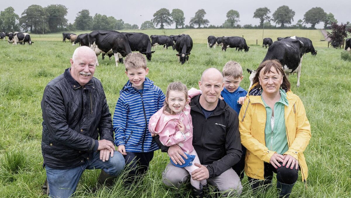 Farmer host William Blackburn, Kilworth, Co. Cork with his children Jack, Emma and Philip, his parents Philip and Majella. Picture: O'Gorman Photography. Farmer host William Blackburn, Kilworth, Co. Cork with his children Jack, Emma and Philip, his parents Philip and Majella. Picture: O'Gorman Photography.