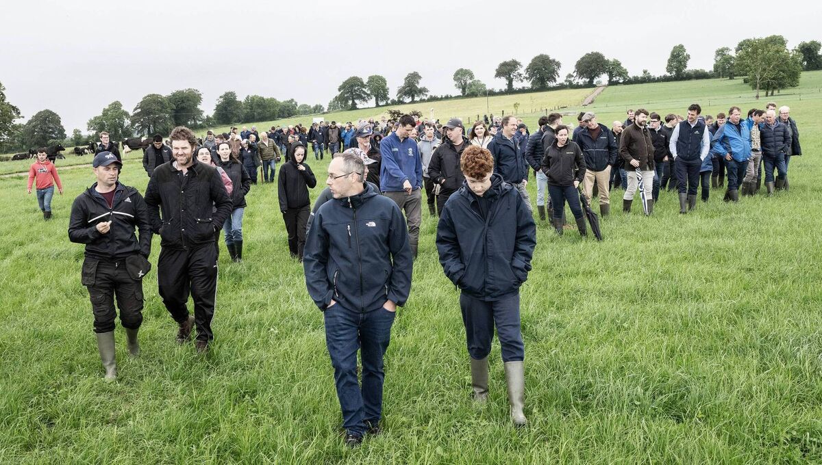 Attendees at a Better Farming for Water Campaign event in the Blackwater catchment area on the farm of William Blackburn, Kilworth, Co. Cork. Picture: O'Gorman Photography. Attendees at a Better Farming for Water Campaign event in the Blackwater catchment area on the farm of William Blackburn, Kilworth, Co. Cork. Picture: O'Gorman Photography.