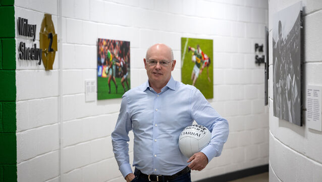 <p> New York-based Kerryman Maurice Regan, founder of leading construction firm JT Magen and a long-time supporter of Kerry GAA, visits the Kerry GAA Centre of Excellence in Currans, Co. Kerry</p>