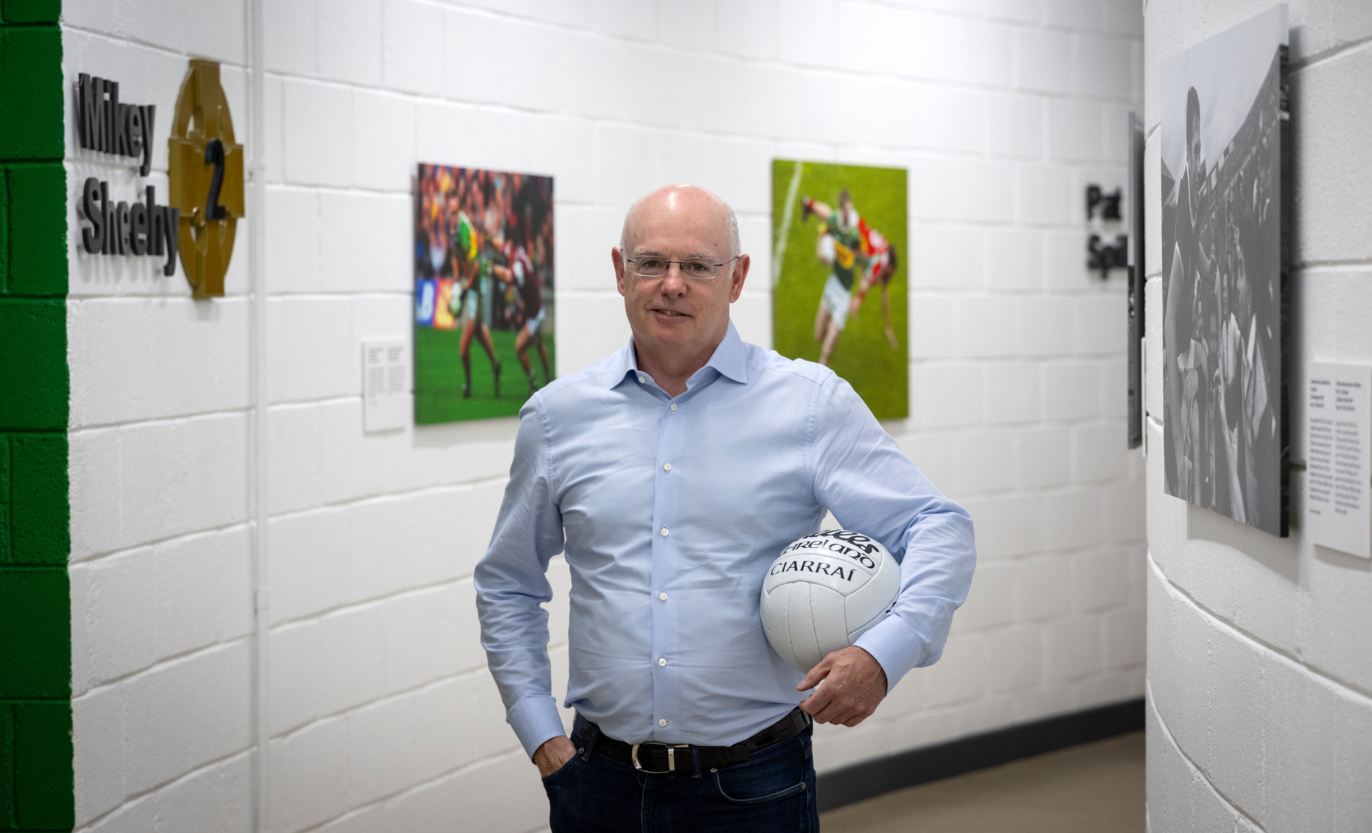  New York-based Kerryman Maurice Regan, founder of leading construction firm JT Magen and a long-time supporter of Kerry GAA, visits the Kerry GAA Centre of Excellence in Currans, Co. Kerry