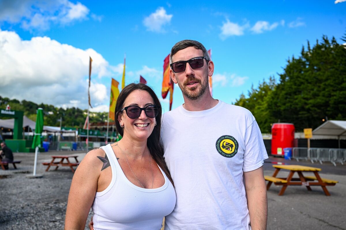 Aimee Hallisey and Colin Aherne arriving for Bell X1's concert at Live at the Marquee in Cork on Friday night. Picture: Chani Anderson