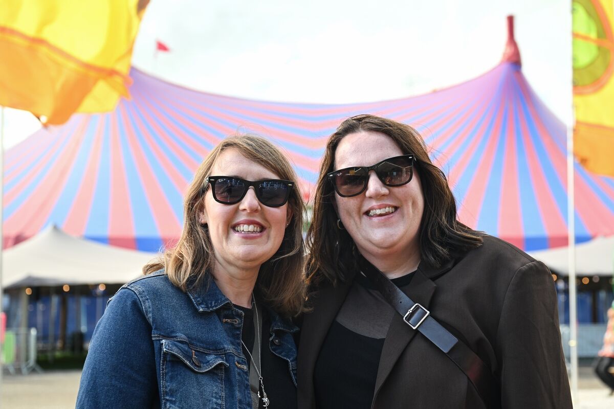  Kathleen O’Callaghan and Patricia Flahive ahead of the Bell X1 concert at Live at the Marquee. Picture: Chani Anderson