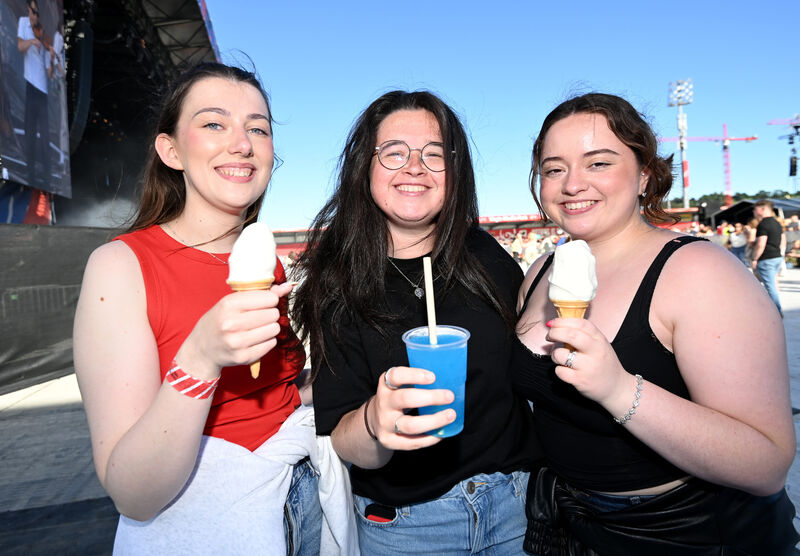 Blathnaid Noonan, Tipperary, Roisin Connolly, Youghal, and Sinead Fitzgerald, Cobh, at the Kodaline concert at Musgrave Park. Picture: Eddie O'Hare Blathnaid Noonan, Tipperary, Roisin Connolly, Youghal, and Sinead Fitzgerald, Cobh, at the Kodaline concert at Musgrave Park. Picture: Eddie O'Hare