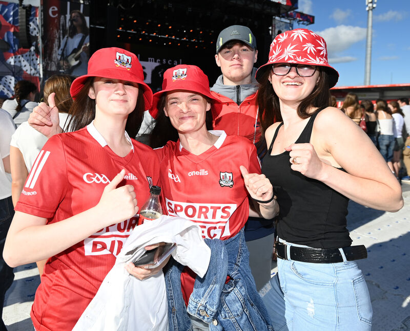 Emma and Bernie Hopkins, Cathal Doran, and Lisa O'Rahilly from Gilabbey St in Cork at Friday's Kodaline concert at Musgrave Park/Virgin Media Park. Picture: Eddie O'Hare Emma and Bernie Hopkins, Cathal Doran, and Lisa O'Rahilly from Gilabbey St in Cork at Friday's Kodaline concert at Musgrave Park/Virgin Media Park. Picture: Eddie O'Hare