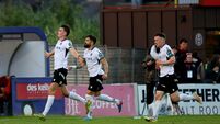 Eoin Kenny celebrates scoring his side’s second goal 19/6/2026