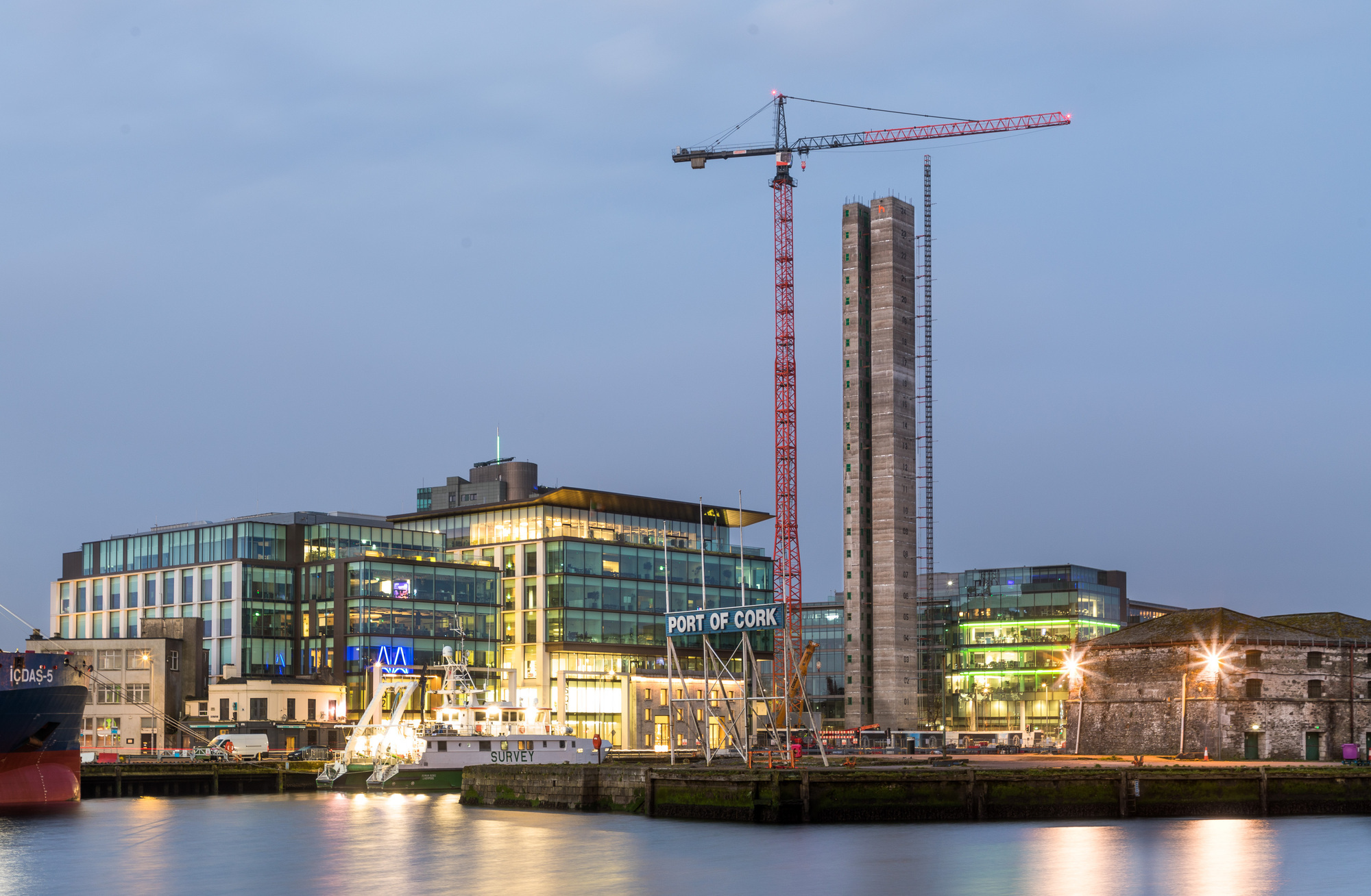 The Cork Docklands Enabling Infrastructure Project aims to deliver public realm roads, parks, and other cultural spaces for the city, as well as opening up space for 10,000 new houses. 