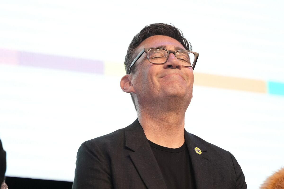 British Labour party candidate Andy Burnham is declared the winner of the Makerfield by-election. Picture: Peter Byrne/PA British Labour party candidate Andy Burnham is declared the winner of the Makerfield by-election. Picture: Peter Byrne/PA