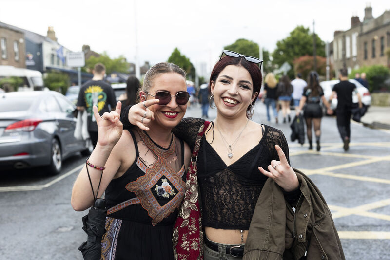 Layla and Wemyss O’Sullivan from Kilkenny going to the Metallica gig. Picture: Sam Boal/Collins Photos Layla and Wemyss O’Sullivan from Kilkenny going to the Metallica gig. Picture: Sam Boal/Collins Photos