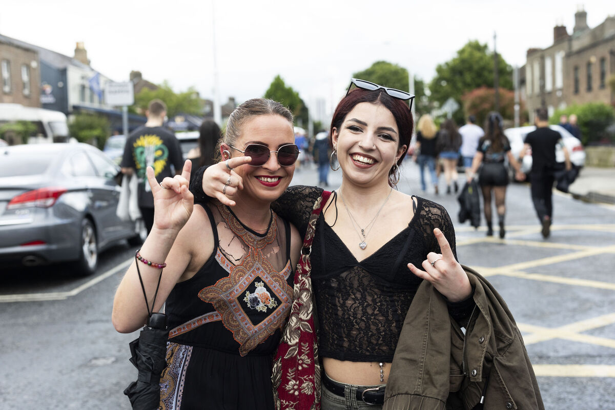 Layla and Wemyss O’Sullivan from Kilkenny going to the Metallica gig. Picture: Sam Boal/Collins Photos Layla and Wemyss O’Sullivan from Kilkenny going to the Metallica gig. Picture: Sam Boal/Collins Photos