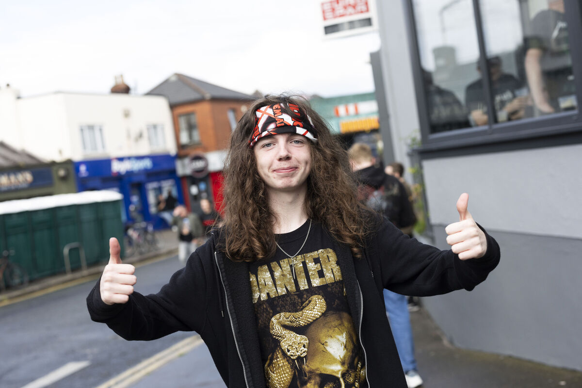James Roach from Dublin going to the Metallica gig. James Roach from Dublin going to the Metallica gig.