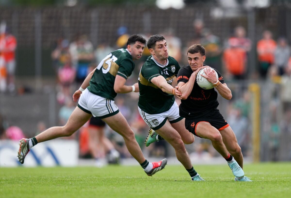 Darragh McMullan of Armagh in action against Paul Geaney. Picture: Brendan Moran/Sportsfile Darragh McMullan of Armagh in action against Paul Geaney. Picture: Brendan Moran/Sportsfile