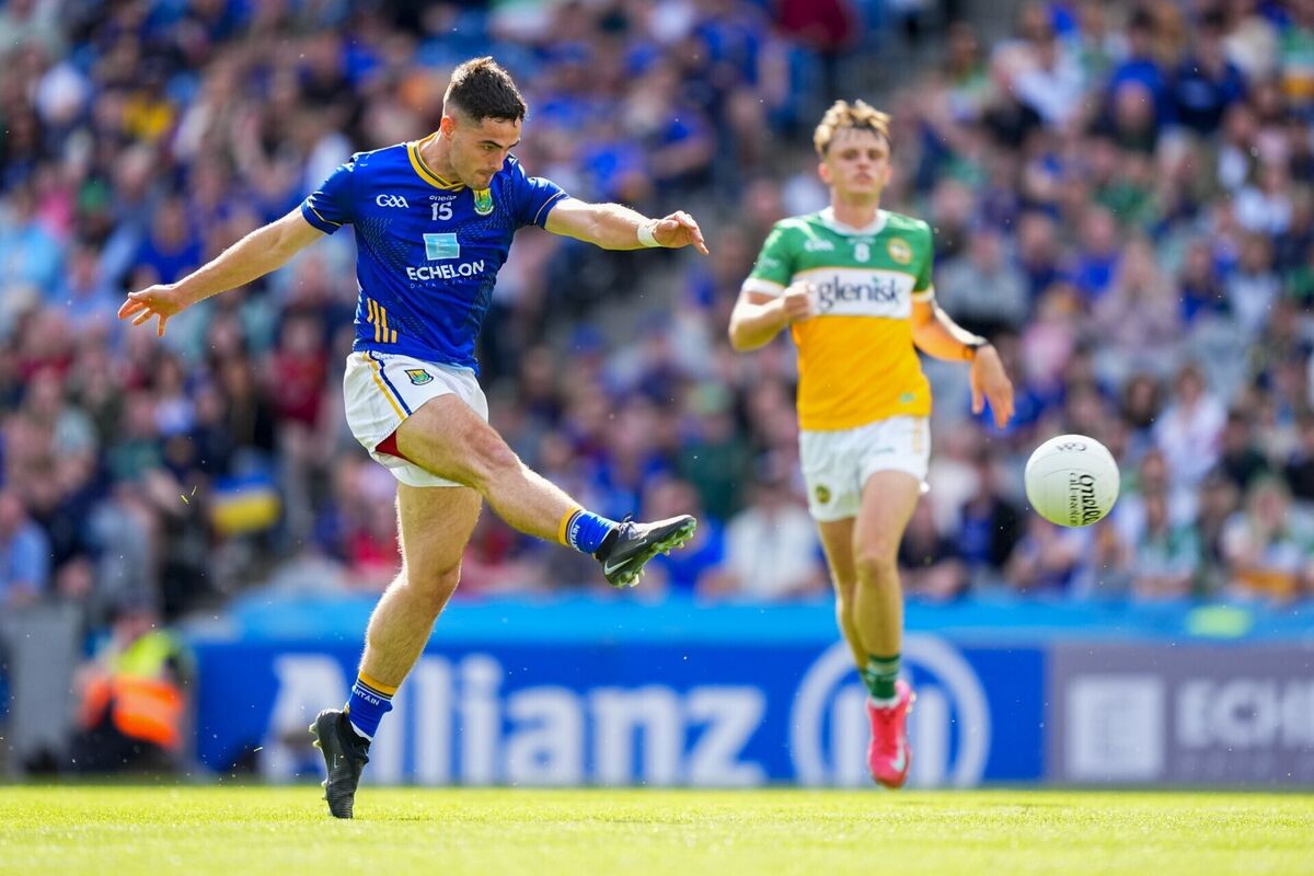 Eoin Darcy raises the first green flag for Wicklow with a wonderful finish. Pic: James Lawlor/Inpho Eoin Darcy raises the first green flag for Wicklow with a wonderful finish. Pic: James Lawlor/Inpho