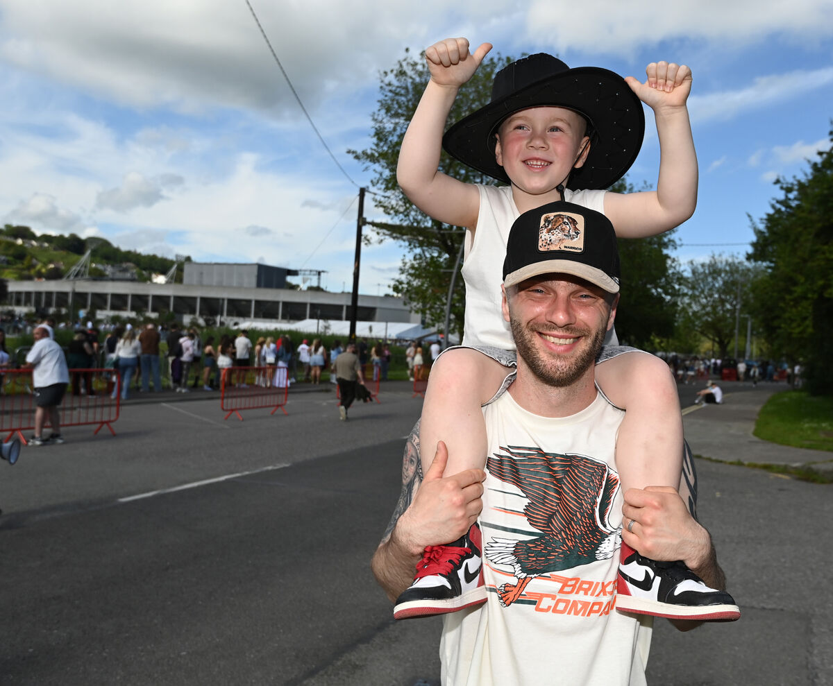 Ray and Myles McMahon, Palmerstown Co Dublin at the Zach Bryan concert at SuperValu Páirc Uí Chaoimh, Cork. Picture: Eddie O'Hare