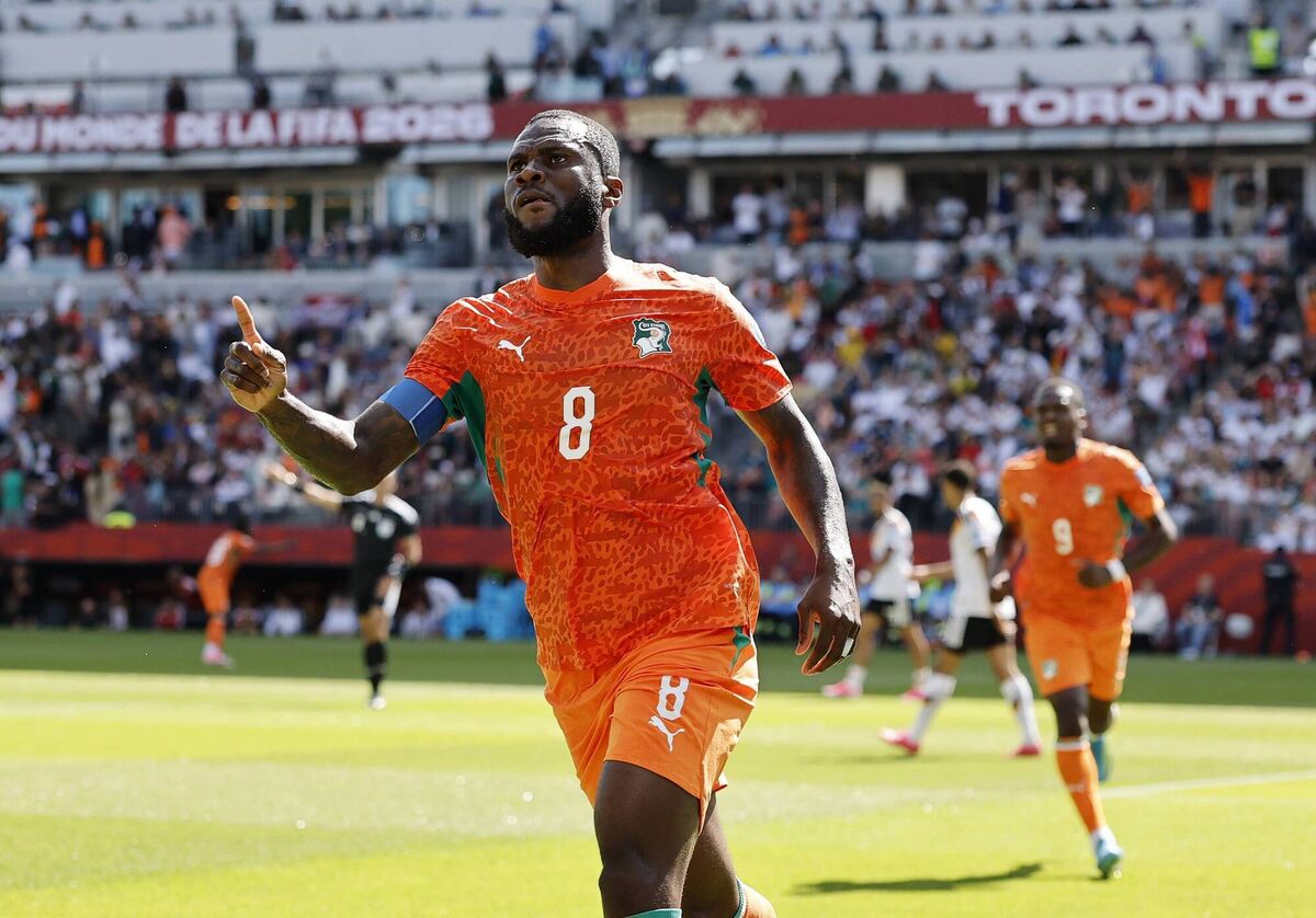 Franck Kessie put Les Éléphants ahead in the first half. Picture: Michael Reaves/Getty Images Franck Kessie put Les Éléphants ahead in the first half. Picture: Michael Reaves/Getty Images