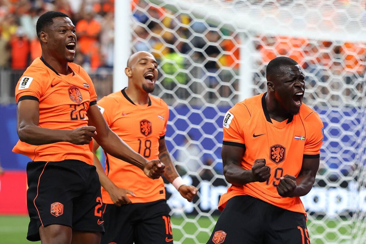 Brian Brobbey celebrates his double as Netherlands demolish Sweden. Picture: Molly Darlington/Getty Images Brian Brobbey celebrates his double as Netherlands demolish Sweden. Picture: Molly Darlington/Getty Images
