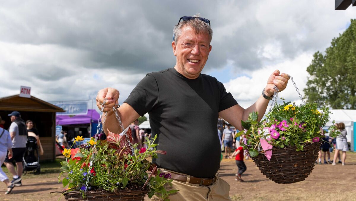 Cllr Tony FitzGerald shopping for flower baskets at The Cork Summer Show at the Cork Showgrounds in Curraheen at the weekend. Picture: Michael O'Sullivan/ OSM Cllr Tony FitzGerald shopping for flower baskets at The Cork Summer Show at the Cork Showgrounds in Curraheen at the weekend. Picture: Michael O'Sullivan/ OSM