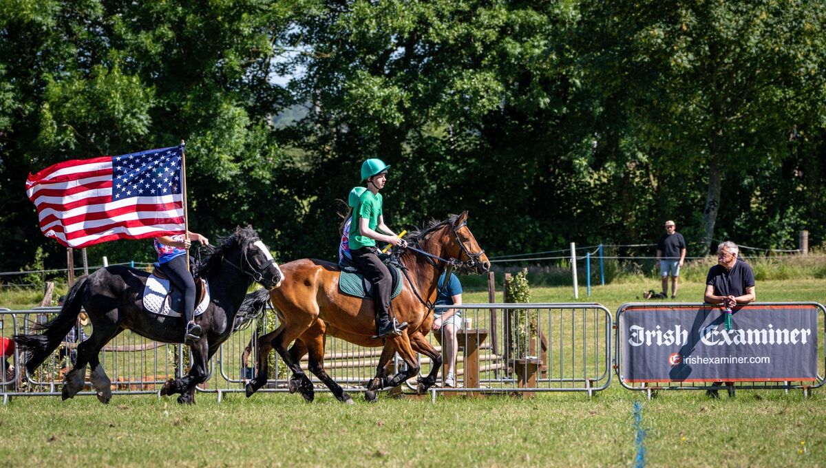 Teams from Cork, Wexford, the USA and Longford compete in the mounted games at the Cork Summer Show. Picture: Chani Anderson Teams from Cork, Wexford, the USA and Longford compete in the mounted games at the Cork Summer Show. Picture: Chani Anderson