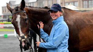 <p>Switch From Diesel with groom Chloe Byrne winning the Ladbrokes Novice Hurdle at Punchestown. Pic: Healy Racing</p> <p>Switch From Diesel with groom Chloe Byrne winning the Ladbrokes Novice Hurdle at Punchestown. Pic: Healy Racing</p>