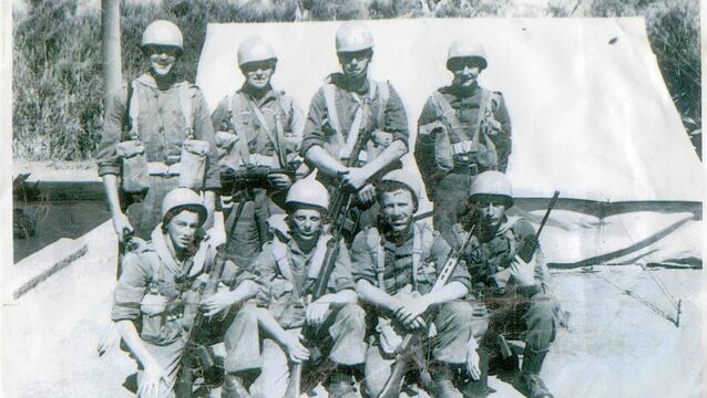 <p>Irish UN soldiers from the Jadotville siege. </p>