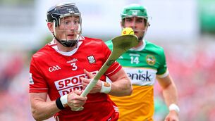 <p>CONTROL: Cork's Damien Cahalane has time on his side to work the ball free of Offaly's Brian Duignan in Sunday's All-Ireland SHC quarter-final at Semple Stadium in Thurles. Pic: Tom O'Hanlon, Inpho</p>