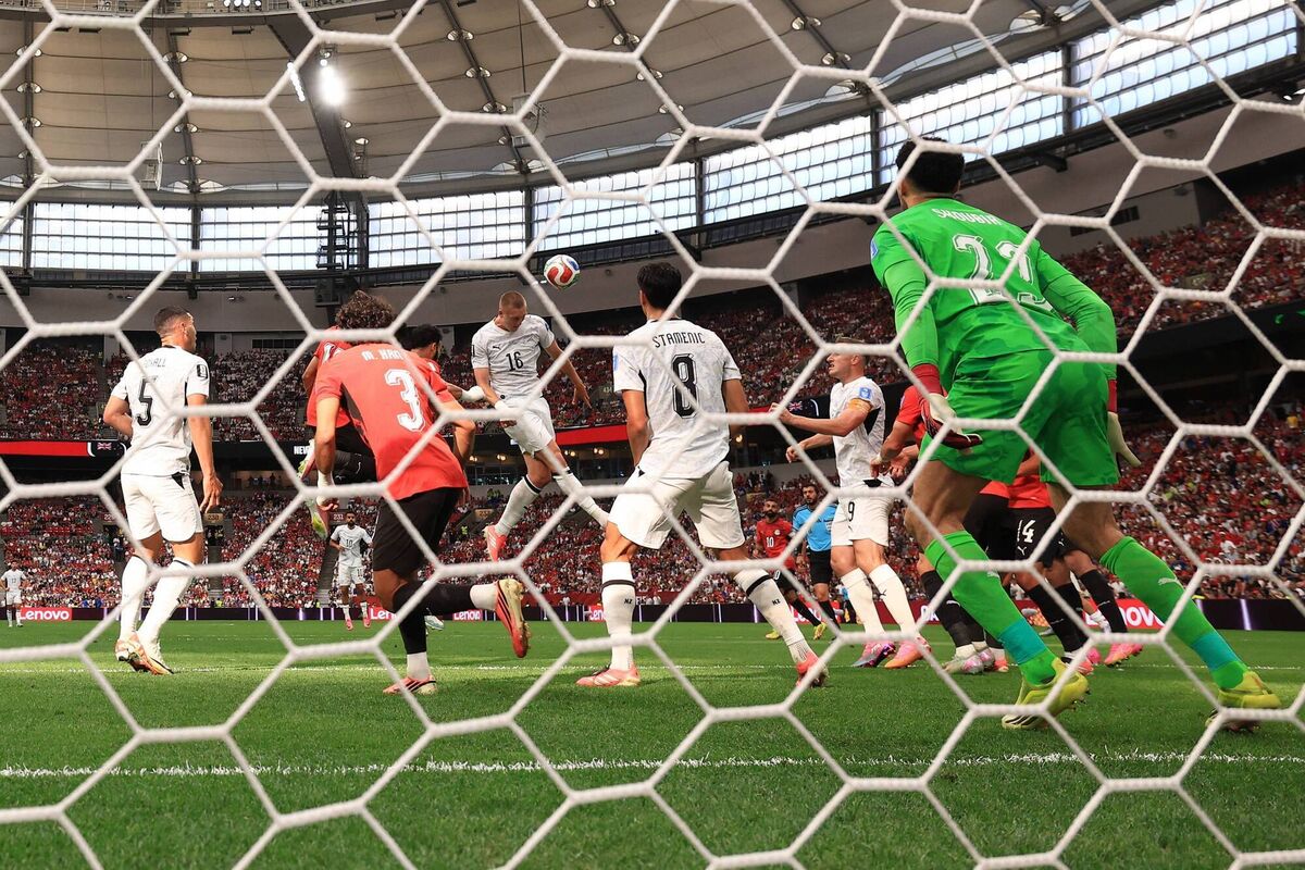 Finn Surman puts New Zealand ahead in Vancouver. Picture: Fran Santiago/Getty Images Finn Surman puts New Zealand ahead in Vancouver. Picture: Fran Santiago/Getty Images