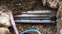 Pipework deep under street level