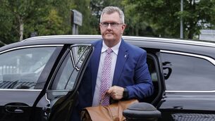 <p>Jeffrey Donaldson arrives at Newry Crown Court. Picture: Liam McBurney/PA Wire</p> <p>Jeffrey Donaldson arrives at Newry Crown Court. Picture: Liam McBurney/PA Wire</p>