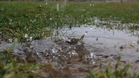 splashing rain