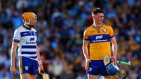 GAA All-Ireland Senior Hurling Championship Quarter-Final Clare vs Dublin Eibhear Quilligan and Diarmuid Ryan late in the game as a medical incident involving David Reidy is dealt with 20/6/2026