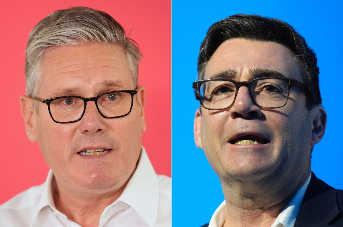 British prime minister Keir Starmer and newly-elected Makerfield MP Andy Burnham. British prime minister Keir Starmer and newly-elected Makerfield MP Andy Burnham.