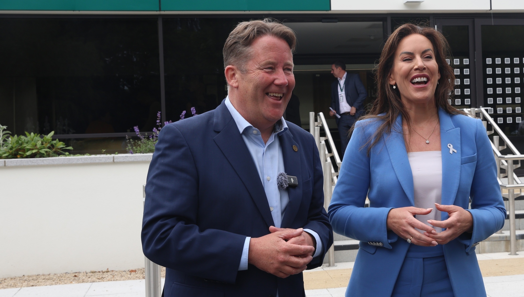  Transport minister Darragh O'Brien and Health minister Jennifer Carroll MacNeill at the opening of a HSE surgical hub in Dublin on Monday. Picture:  Stephen Collins/Collins
