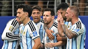 <p>Lionel Messi moved ahead of Miroslav Klose in the all-time World Cup goalscoring list with a first half goal for Argentina against Austria. Pic: Paul ELLIS / AFP via Getty Images)</p>