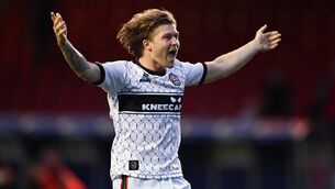 <p>Harry Vaughan opened the scoring for Bohemians inside a minute against Shelbourne. Pic: Ben McShane/Sportsfile</p>