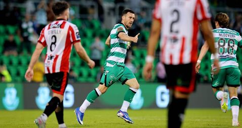 Aaron Greene celebrates scoring his side’s first goal 22/6/2026