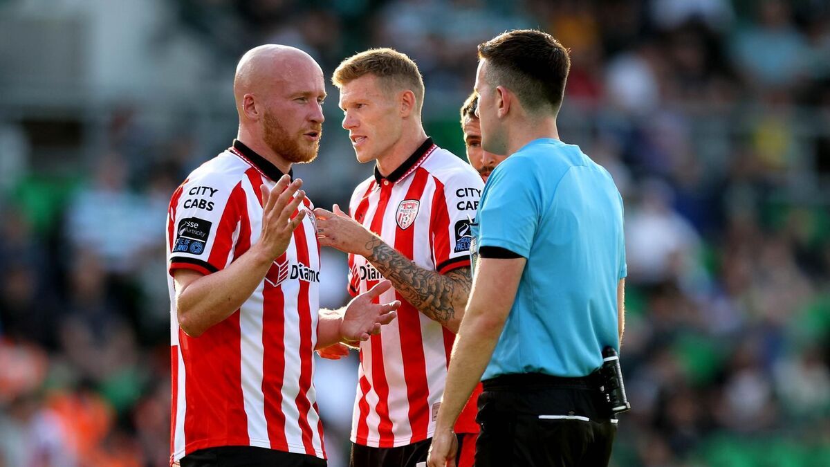 'That was 100% a sending-off'L: Stephen Bradley bemoans James McClean call