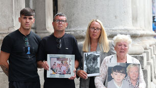 <p>The family of Killian Burnett who died after four cancelled consultant appointments. Picture: Collins Courts</p> <p>The family of Killian Burnett who died after four cancelled consultant appointments. Picture: Collins Courts</p>