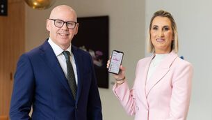 <p>AIB’s chief operating officer Graham Fagan with AIB’s managing director, retail banking Geraldine Casey. </p> <p>AIB’s chief operating officer Graham Fagan with AIB’s managing director, retail banking Geraldine Casey. </p>
