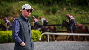 <p>Joseph O’Brien overseeing morning exercise at Carriganóg Racing in advance of the Dubai Duty Free Irish Derby. Pic: Ryan Byrne/Inpho</p> <p>Joseph O’Brien overseeing morning exercise at Carriganóg Racing in advance of the Dubai Duty Free Irish Derby. Pic: Ryan Byrne/Inpho</p>