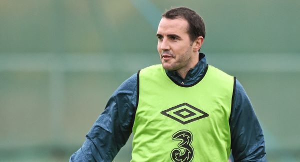 John O'Shea awaits arrivals