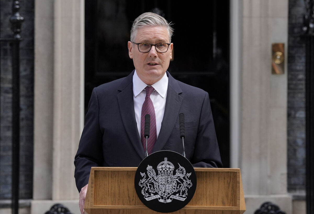 Prime minister Keir Starmer outside 10 Downing Street on Monday as he said he will resign as leader of the Labour Party. Picture: PA
