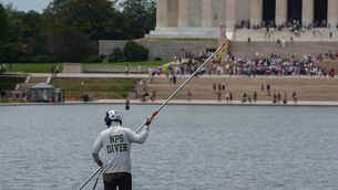 Works to spruce up the Lincoln Memorial Reflecting Pool have proven controversial (AP) Works to spruce up the Lincoln Memorial Reflecting Pool have proven controversial (AP)