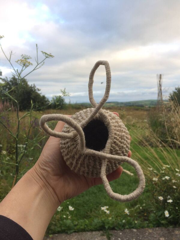 ‘Linum I’, Mallon Linen flax fibres and linen thread, by Anne Harrington Rees. 